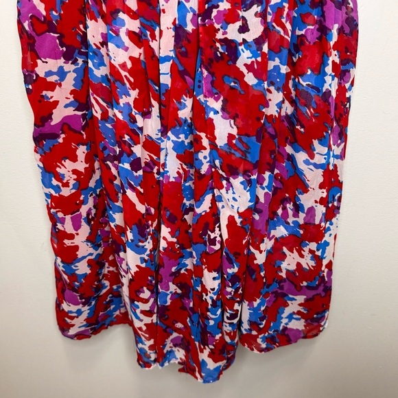 W118 by Walter Baker Red & Blue Scoop Neck Mini Dress Size Small - Picture 7 of 10